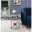 Convenience Concepts Classic Clear Glass Three Tier Round Table