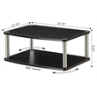 Convenience Concepts Designs2Go Double Tier Swivel Riser in Black