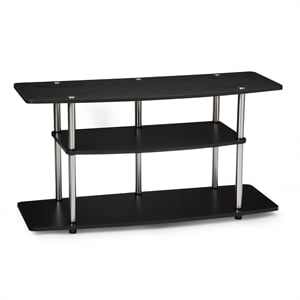Convenience Concepts Designs2Go Wide 3-Tier TV Stand in Black