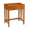 Convenience Concepts Designs2Go Mission Desk in Brown Oak Wood Finish