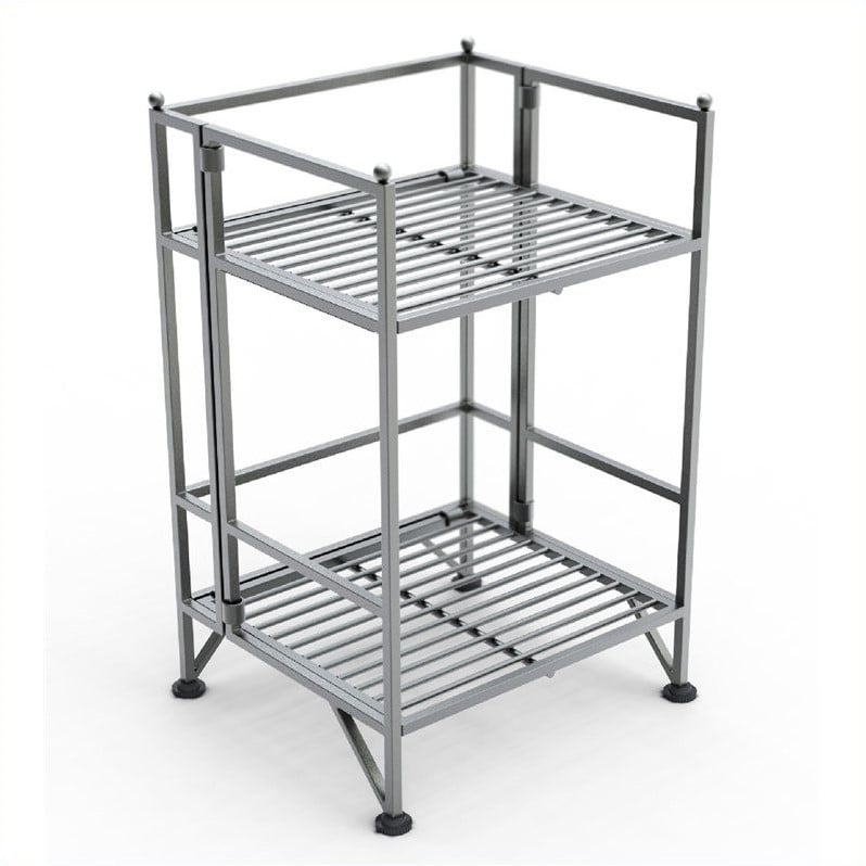 XTRA-Storage 4 Tier Folding Shelf in Black - 8017B