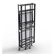 Convenience Concepts XTRA-Storage 3 Tier Folding Shelf in Black Metal Finish