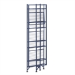 Convenience Concepts XTRA-Storage 4 Tier Folding Shelf in Black Metal Finish