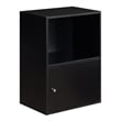Convenience Concepts XTRA-Storage 1 Door Cabinet in Black Wood Finish