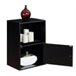 Convenience Concepts XTRA-Storage 1 Door Cabinet in Black Wood Finish