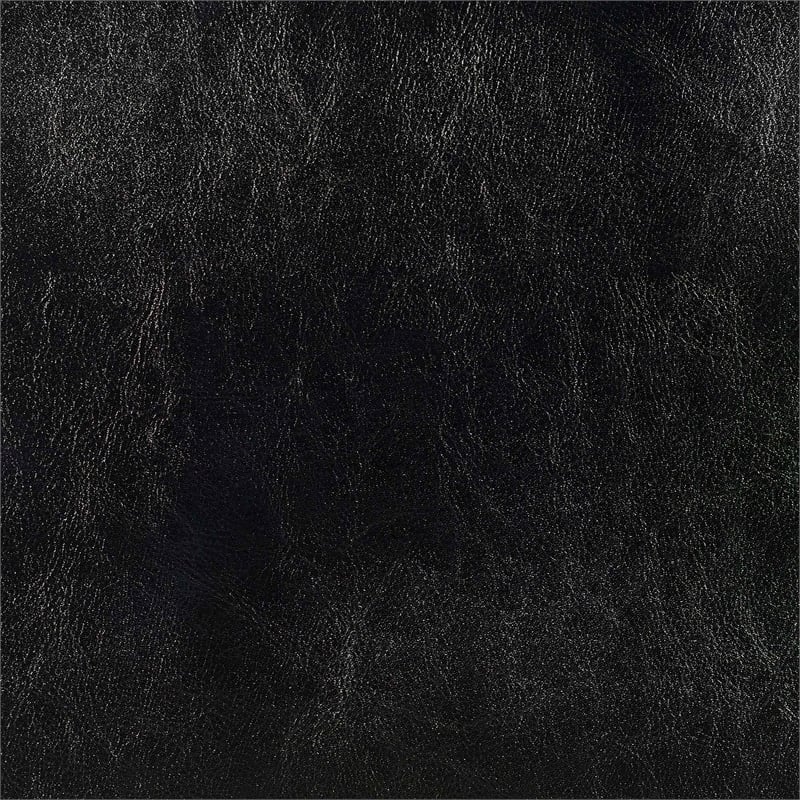 Convenience Concepts Designs4Comfort 5th Avenue Black Faux Leather Ottoman