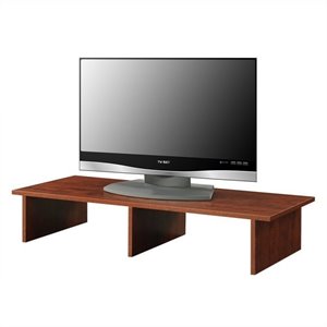 convenience concepts designs2go large monitor riser in cherry wood finish