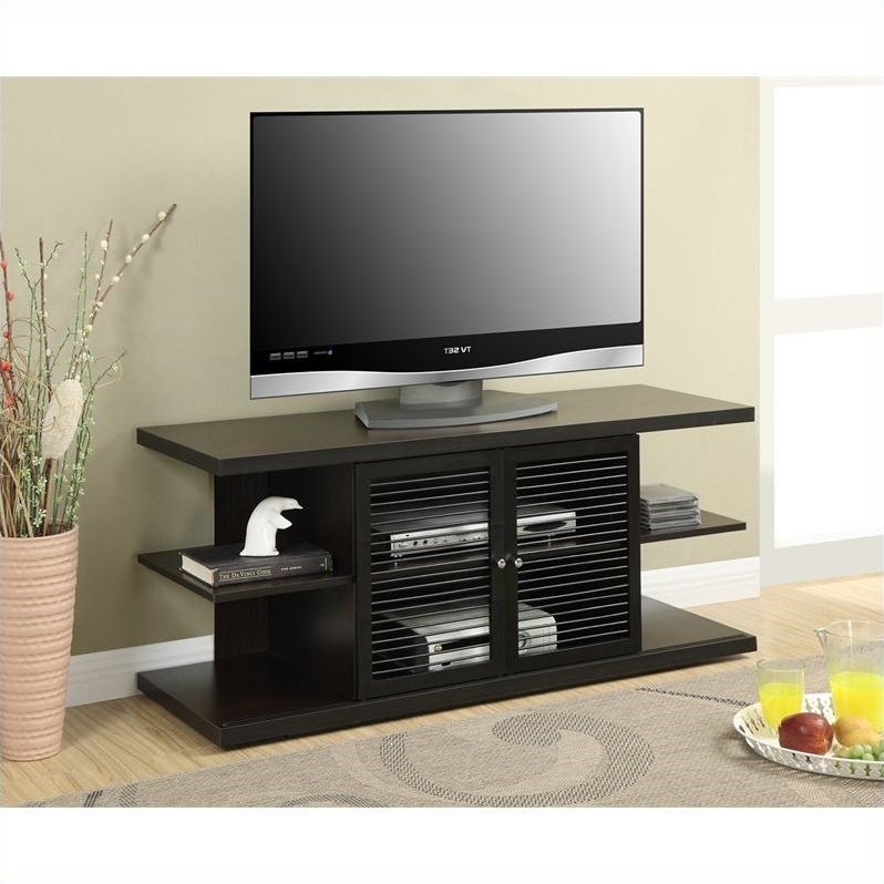 Convenience Concepts Designs2go E Hampton Tv Stand Espresso Black Convenience Concepts Designs2go E Hampton Tv Stand Espresso Black