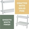 Convenience Concepts French Country Bookshelf Ladder in White Wood Finish