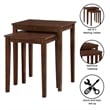 Designs2Go Three-Tier No Tools Wide TV Stand in Espresso Wood Finish- 42