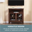 Convenience Concepts Designs2Go Big Sur Highboy TV Stand in Espresso Wood Finish