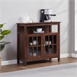 Convenience Concepts Designs2Go Big Sur Highboy TV Stand in Espresso Wood Finish