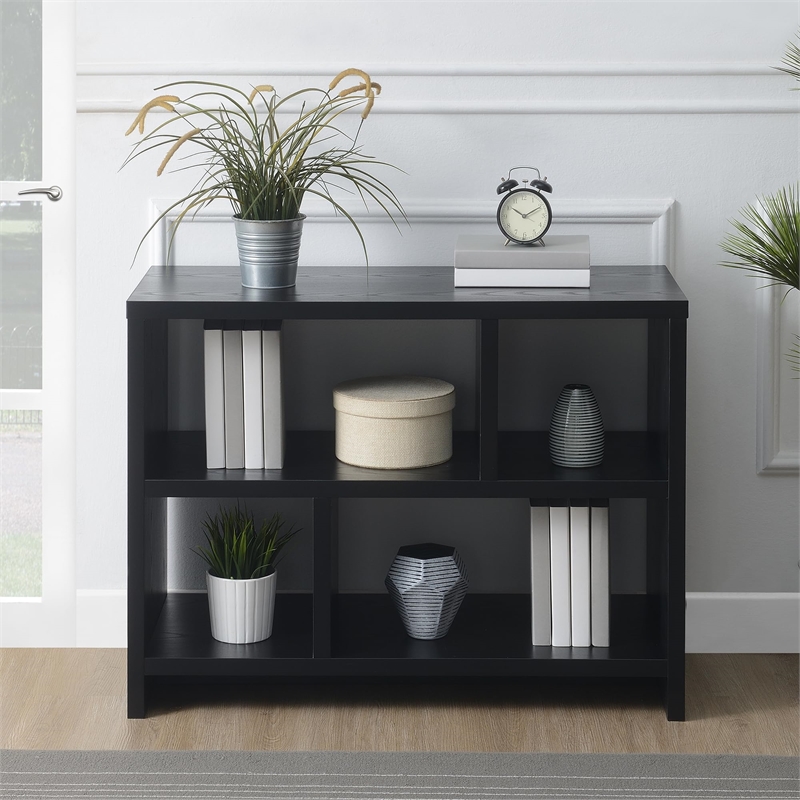 Convenience Concepts Designs2Go Small Monitor Riser in Black Wood Finish