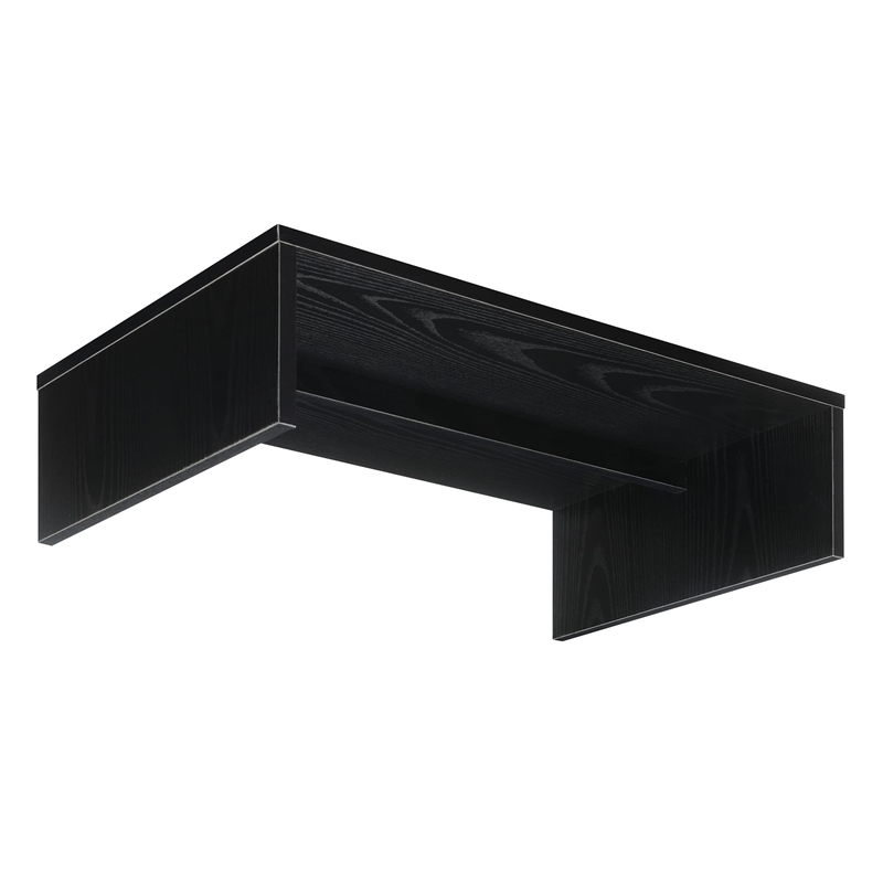 Convenience Concepts Designs2Go Small Monitor Riser in Black Wood Finish