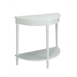 Convenience Concepts French Country Entryway Table in White Wood Finish