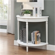 Convenience Concepts French Country Entryway Table in White Wood Finish