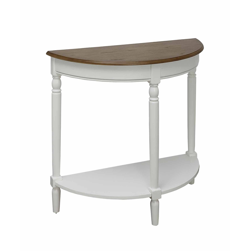 Convenience Concepts French Country Entryway Table in Black Wood Finish