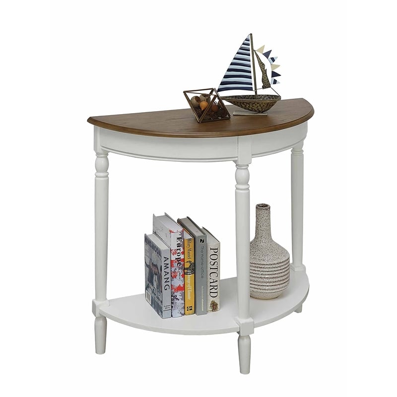 Convenience Concepts French Country Entryway Table in Black Wood Finish