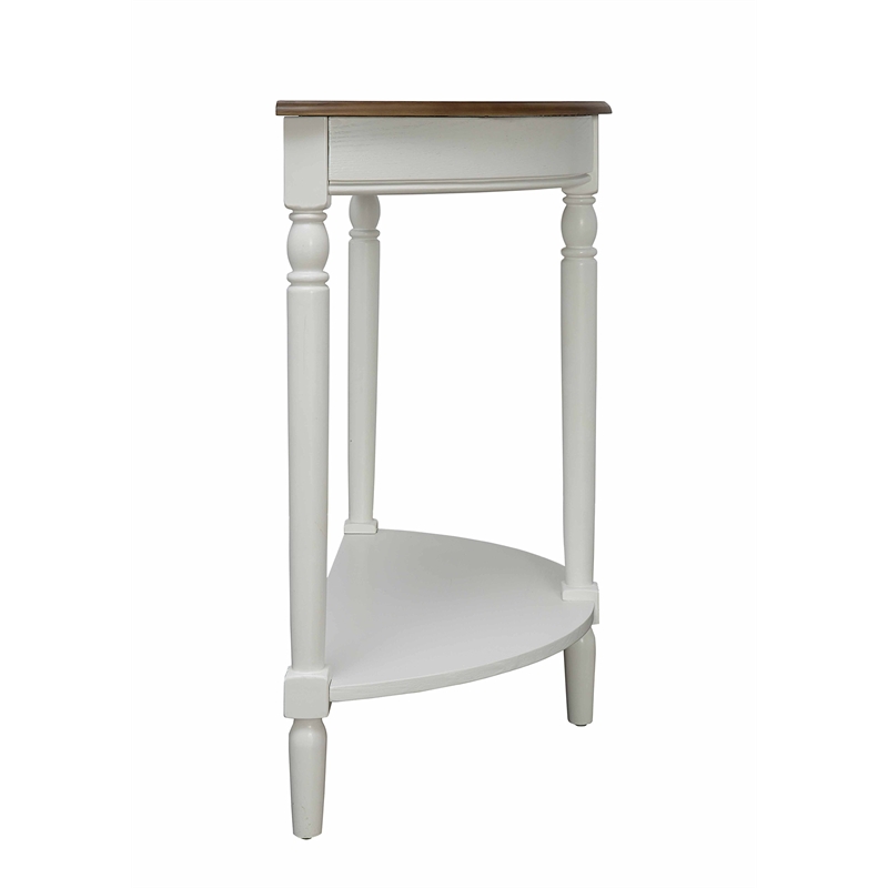 Convenience Concepts French Country Entryway Table in Black Wood Finish