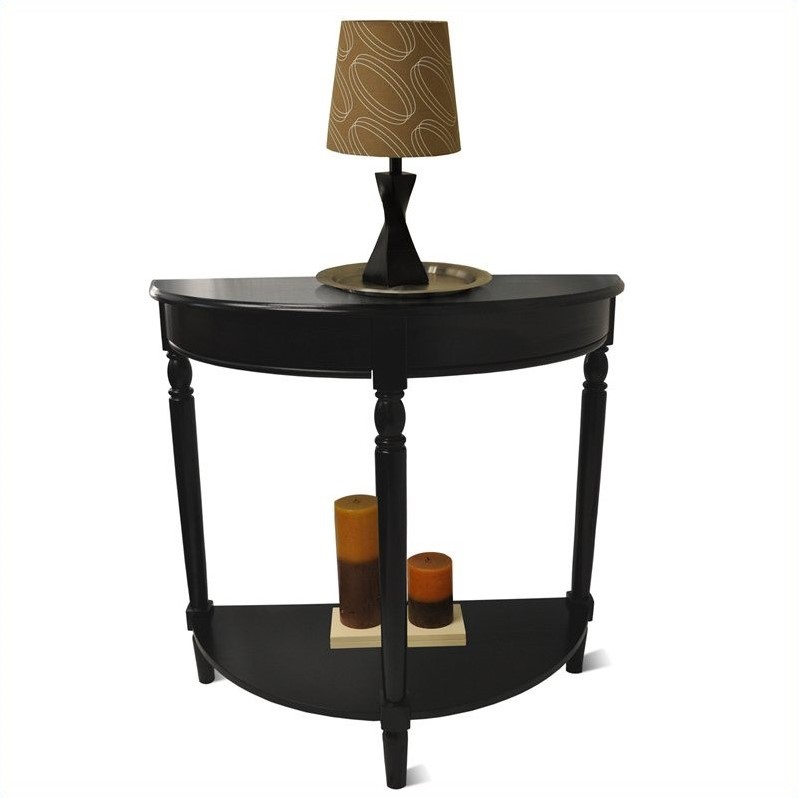 Convenience Concepts French Country Entryway Table Black 6042182bl
