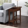 Convenience Concepts American Heritage Flip Top End Table - Espresso Wood Finish