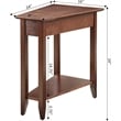 Convenience Concepts American Heritage Wedge End Table in Espresso