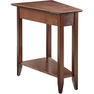 Convenience Concepts American Heritage Wedge End Table in Espresso