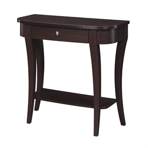 Convenience Concepts Newport Console Table in Espresso Wood Finish