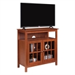 Convenience Concepts Designs2Go Big Sur Highboy TV Stand in Cherry Wood Finish