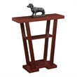 Convenience Concepts Newport V Console in Espresso Wood Finish with Shelves