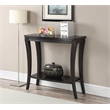 Convenience Concepts Newport Console Table with Shelf in Espresso Wood Finish