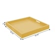 Convenience Concepts Palm Beach Tray in Mustard Yellow Wood Finish with Handles
