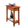 Convenience Concepts American Heritage Flip Top End Table in Cherry Wood Finish