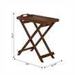 Convenience Concepts Oslo triangular End Table in White Wood Finish