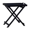 Convenience Concepts Designs2Go Folding Tray Table in Black Solid Wood Finish