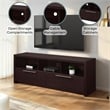 Newport Marbella 60-inch TV Stand with Cabinets and Shelves in Espresso Wood