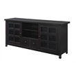 Convenience Concepts Newport Park Lane TV Stand in Espresso Wood Finish