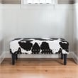Designs4Comfort Faux Leather Multi-Color Cowhide Bench with Nailheads