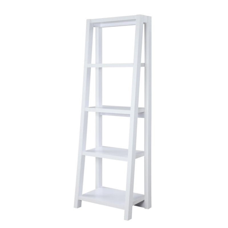 Convenience Concepts Newport Lilly Bookcase in White Wood Finish
