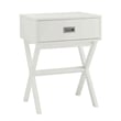 Convenience Concepts Designs2Go Landon End Table in White Wood Finish