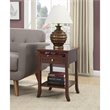 American Heritage Logan End Table in Espresso Mahogany Wood Finish