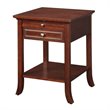 American Heritage Logan End Table in Espresso Mahogany Wood Finish