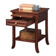 American Heritage Logan End Table in Espresso Mahogany Wood Finish