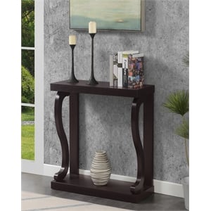 Convenience Concepts Newport Gramercy Console Table in Espresso Wood Finish