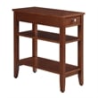 Convenience Concepts American Heritage 3 Tier End Table in Cherry Wood Finish