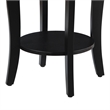 Convenience Concepts American Heritage Round Table in Black Wood Finish