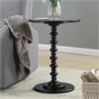Convenience Concepts Palm Beach Spindle Table in Black Wood Finish