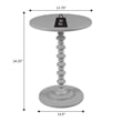 Convenience Concepts Palm Beach Spindle Table in Black Wood Finish