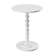 Convenience Concepts Palm Beach Spindle Table in White Wood Finish