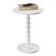 Convenience Concepts Palm Beach Spindle Table in White Wood Finish